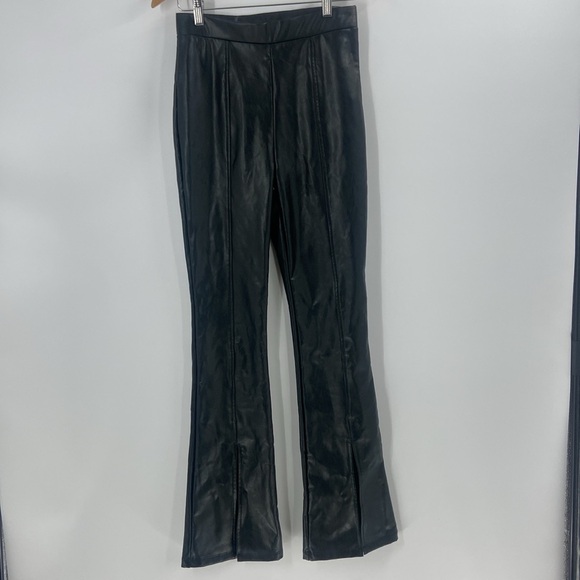 Wild Fable wide leg faux leather pants with slit - Picture 3 of 16